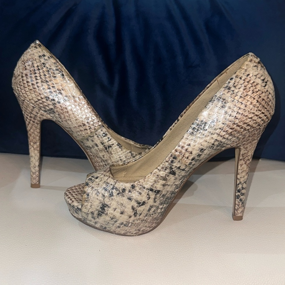 Aldo Python Snake Print Heels
